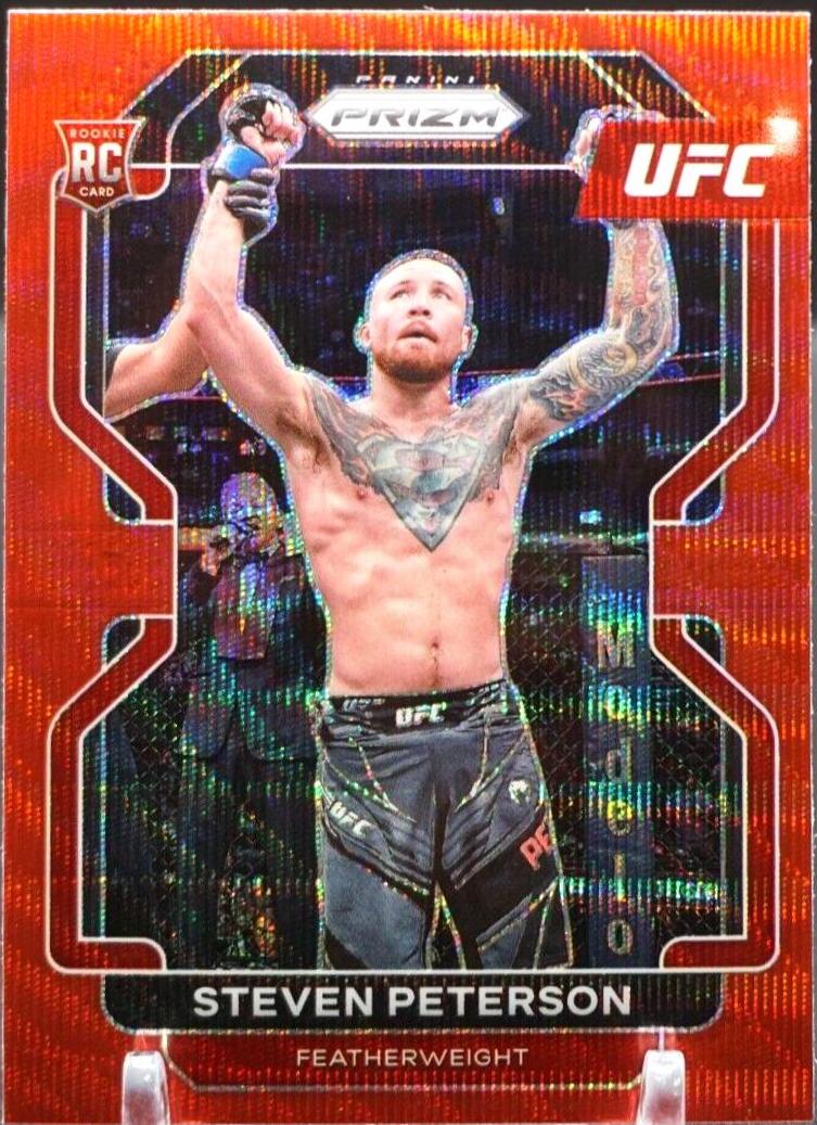 Steven Peterson 2022 Panini Prizm UFC Base #104 Ruby Wave