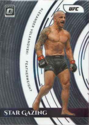 Alexander Volkanovski 2022 Panini Donruss Optic UFC Star Gazing #17 Gold Vinyl