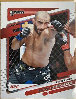 Giga Chikadze 2022 Panini Donruss UFC Base #69 Press Proof Purple