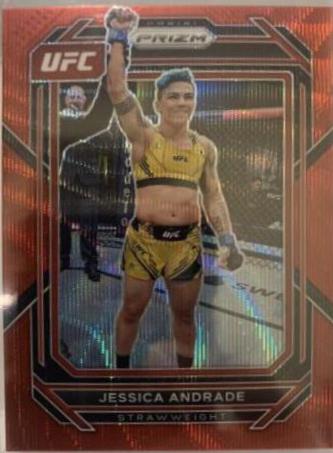 Jessica Andrade 2023 Panini Prizm UFC Base #149 Ruby Wave