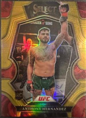 Anthony Hernandez 2023 Panini Select UFC Premier Level #168 Gold