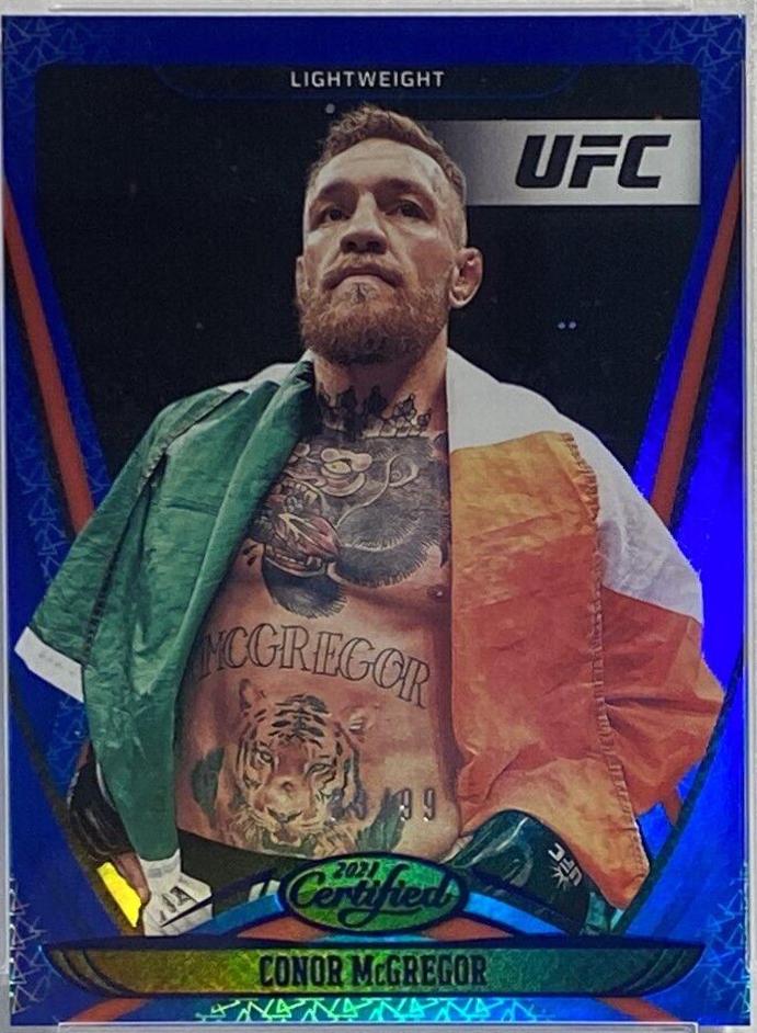 Conor McGregor 2021 Panini Chronicles UFC Base Certified #131 Blue