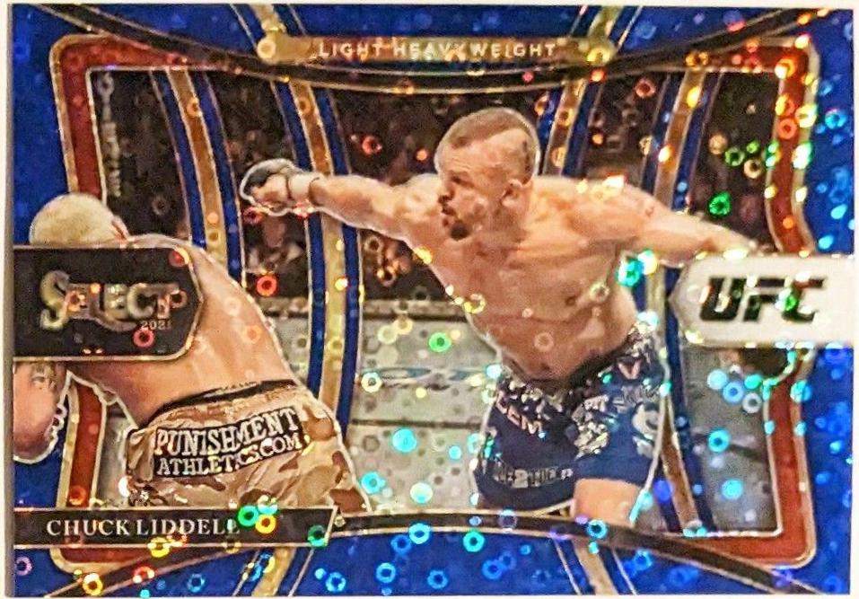 Chuck Liddell 2021 Panini Select UFC Premier Level #178 Blue Disco