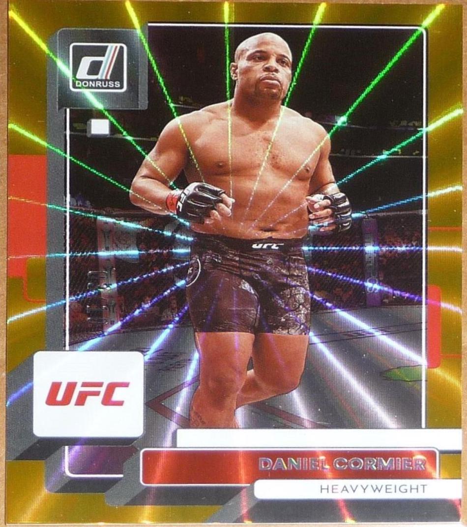 Daniel Cormier 2023 Panini Donruss UFC Base #13 Gold Laser