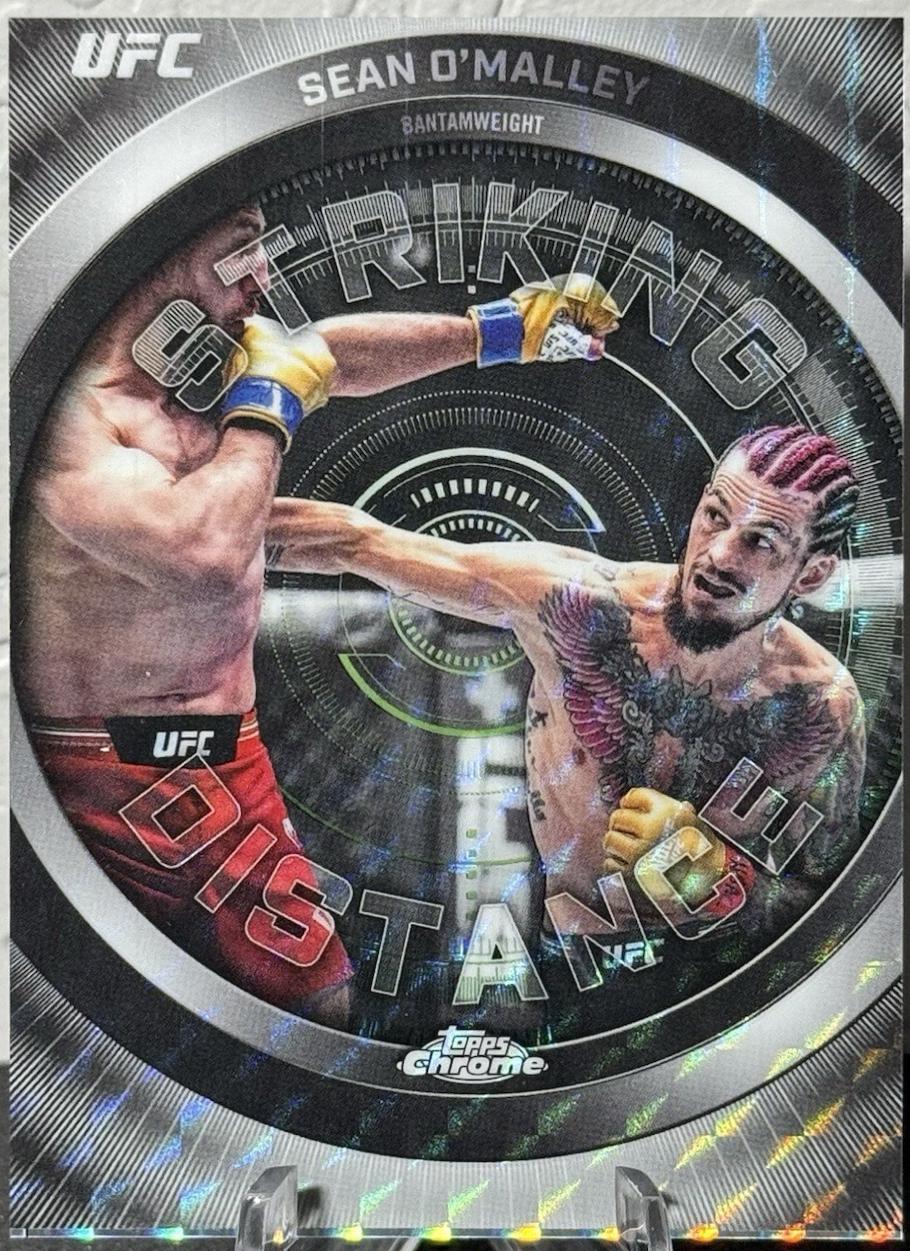 Sean O'Malley 2026 Topps Chrome UFC Striking Distance #SD-22 Geometric Refractor