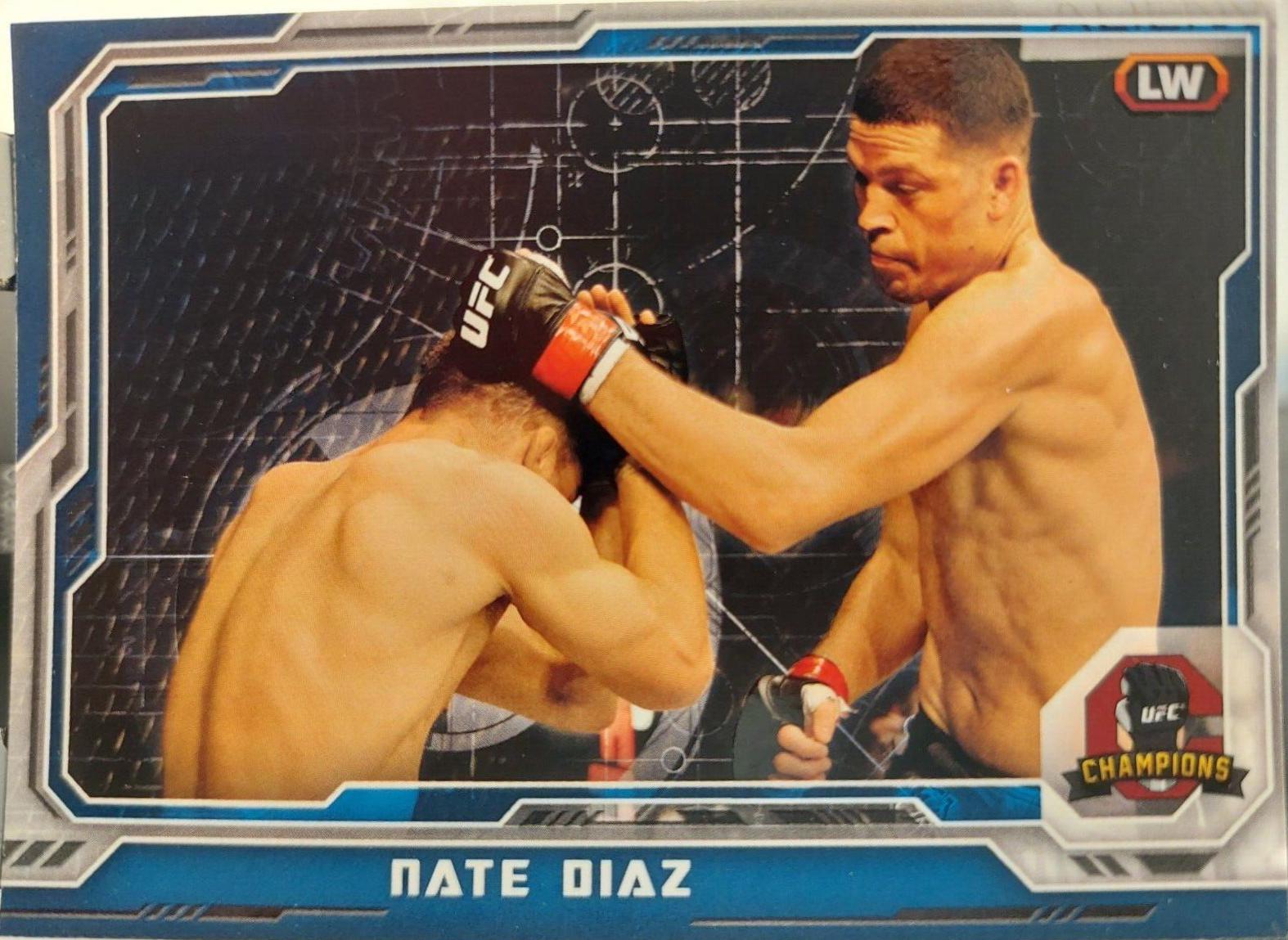 Nate Diaz 2014 Topps UFC Champions Base #99 Blue