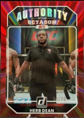 Herb Dean 2023 Panini Donruss UFC Base #222 Red Laser