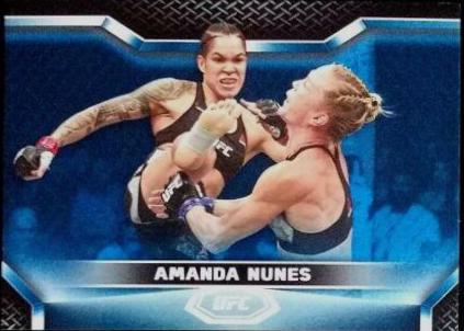 Amanda Nunes 2020 Topps UFC Knockout Base #12 Blue