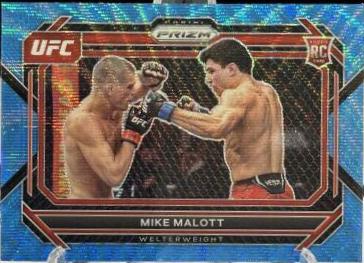 Mike Malott 2023 Panini Prizm UFC Base #19 Blue Wave