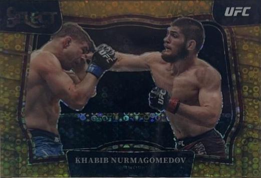 Khabib Nurmagomedov 2023 Panini Select UFC Octagonside #203 Gold Disco