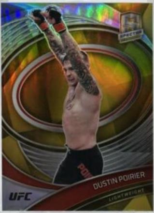 Dustin Poirier 2021 Panini Chronicles UFC Base Flux #252 Asia Gold