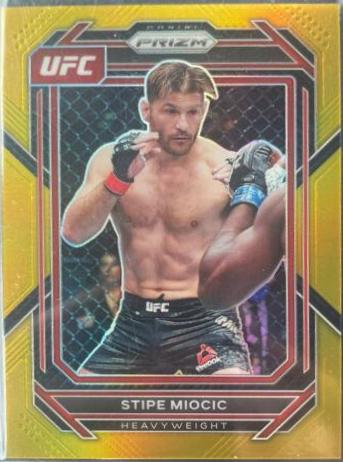 Stipe Miocic 2023 Panini Prizm UFC Base #196 Gold