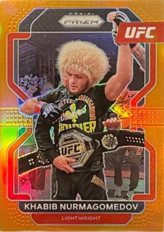 Khabib Nurmagomedov 2022 Panini Prizm UFC Base #196 Orange