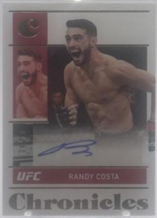 Randy Costa 2022 Panini Chronicles UFC Chronicles Signatures #16 Gold