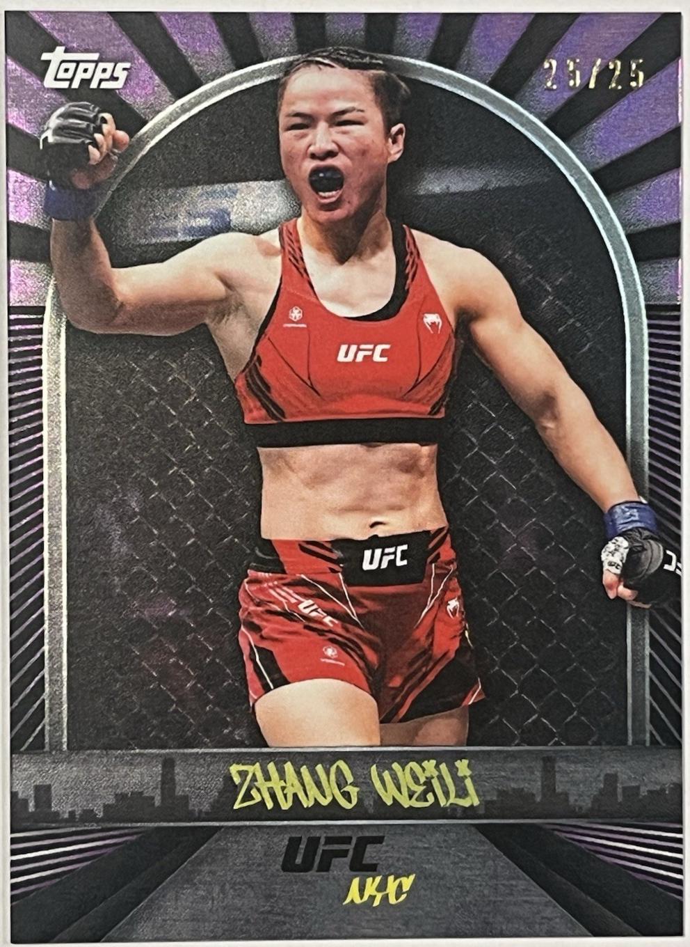 Zhang Weili 2024 Topps UFC NYC Base #24 Purple