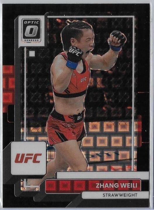 Zhang Weili 2023 Panini Donruss Optic UFC Base #87 Black Pandora