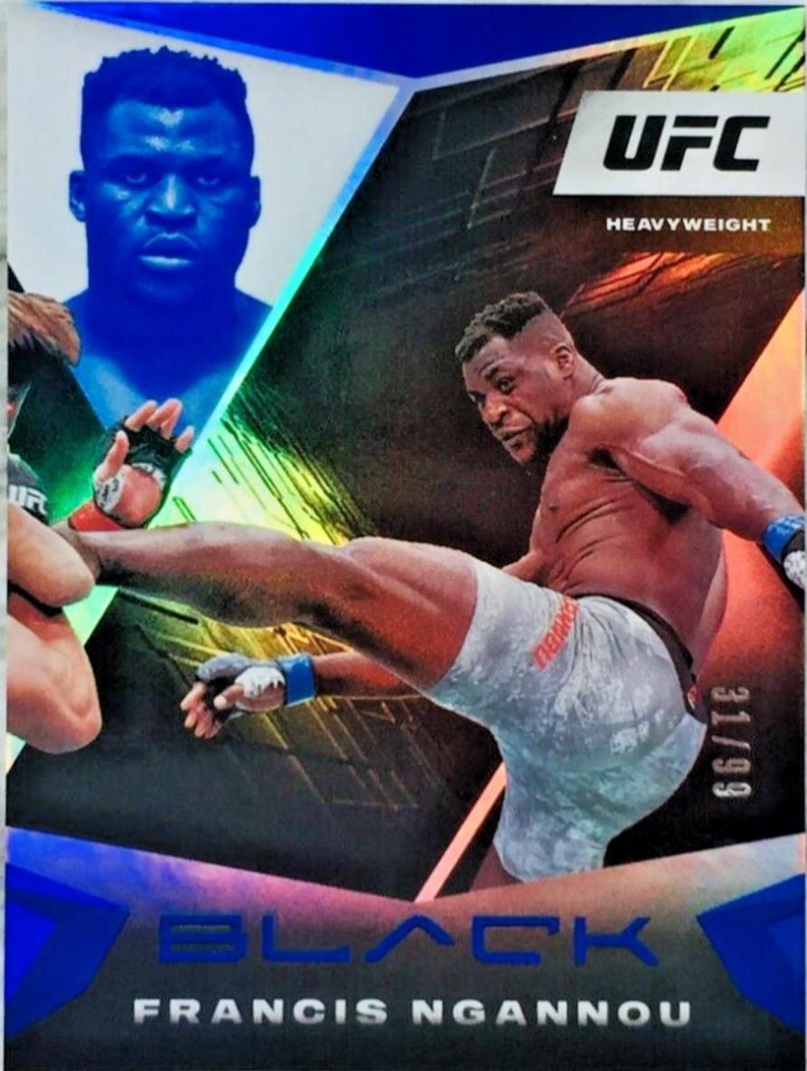 Francis Ngannou 2021 Panini Chronicles UFC Base Black #109 Blue