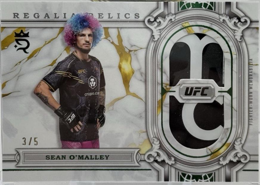 Sean O'Malley 2024 Topps Royalty UFC Regalia Relics #RAR-31 Green