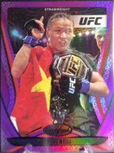 Zhang Weili 2021 Panini Chronicles UFC Base Certified #136 Purple