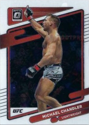 Michael Chandler 2022 Panini Donruss Optic UFC Base #32 Gold Vinyl