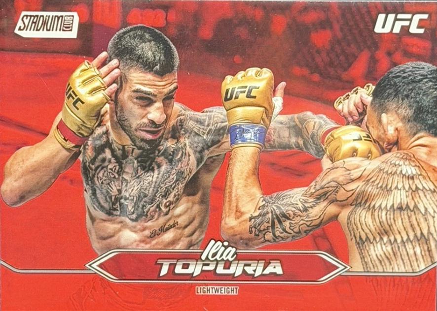 Ilia Topuria 2025 Topps Stadium Club UFC Base #23 Red