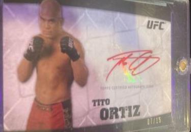 Tito Ortiz 2010 Topps UFC Knockout Autographs #A-TO Red Ink