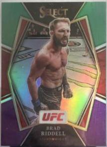 Brad Riddell 2022 Panini Select UFC Premier Level #172 Green and Purple