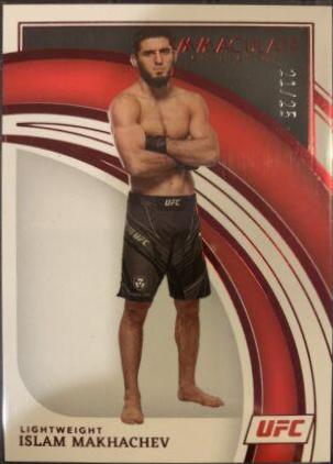 Islam Makhachev 2022 Panini Immaculate UFC Base #18 Red