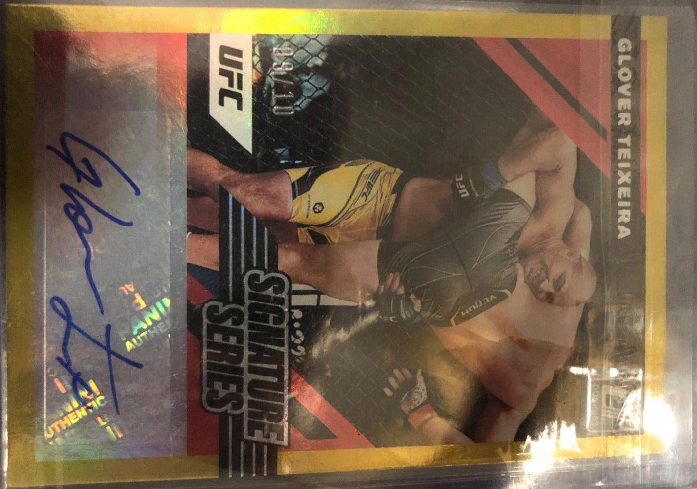 Glover Teixeira 2022 Panini Donruss UFC Signature Series #70 Gold