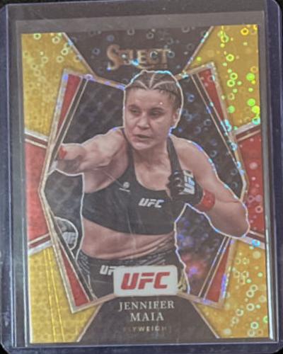 Jennifer Maia 2023 Panini Select UFC Concourse #36 Gold Disco