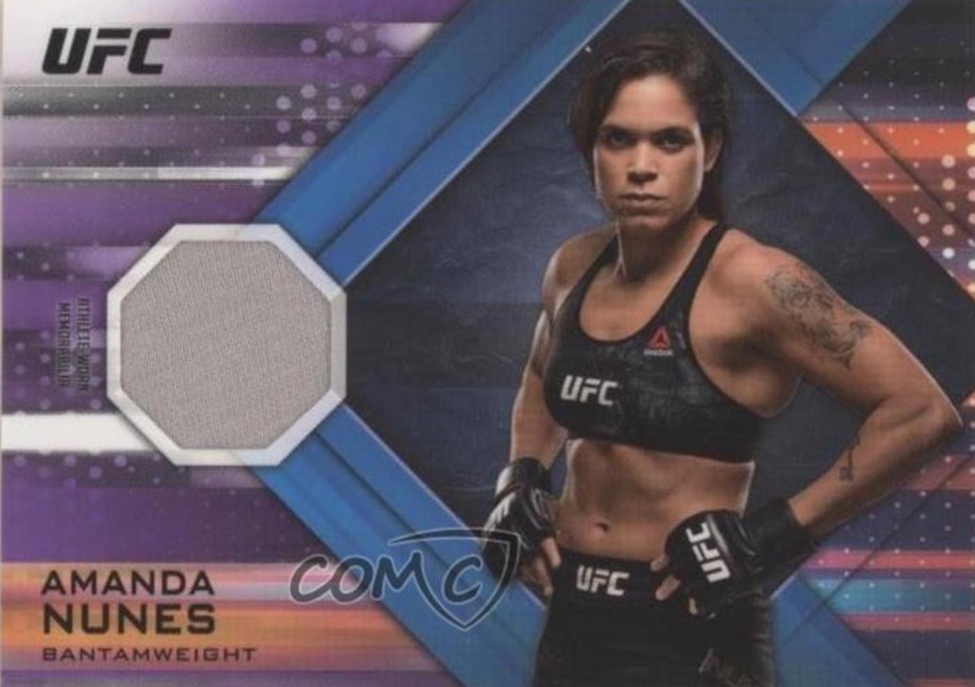 Amanda Nunes 2019 Topps UFC Knockout Knockout Relics #KR-AN Purple