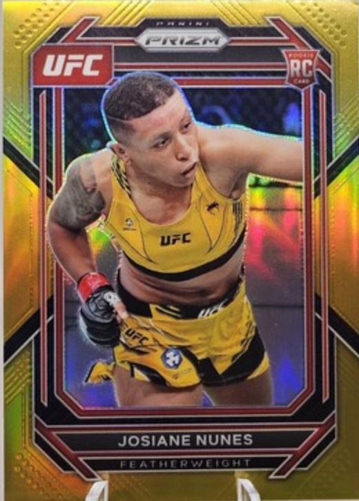 Josiane Nunes 2023 Panini Prizm UFC Base #199 Gold