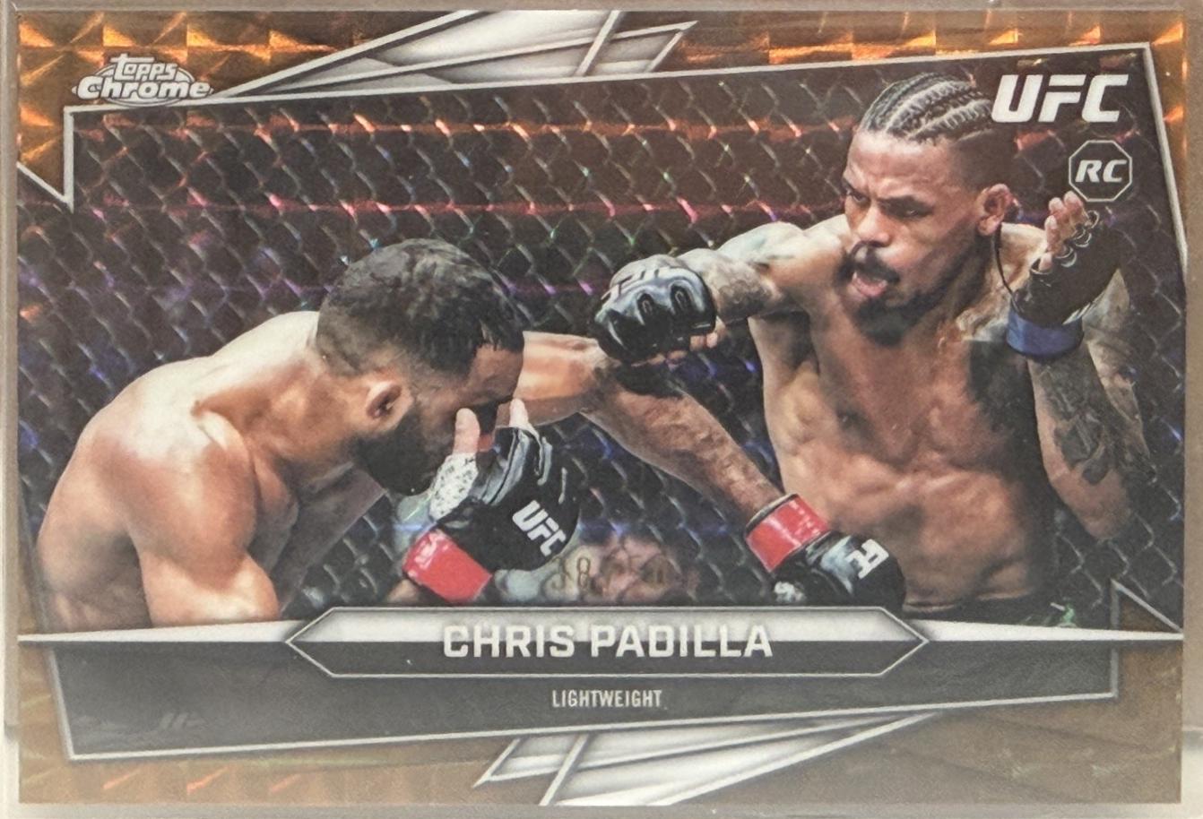 Chris Padilla 2026 Topps Chrome UFC Base #111 Gold Geometric Refractor