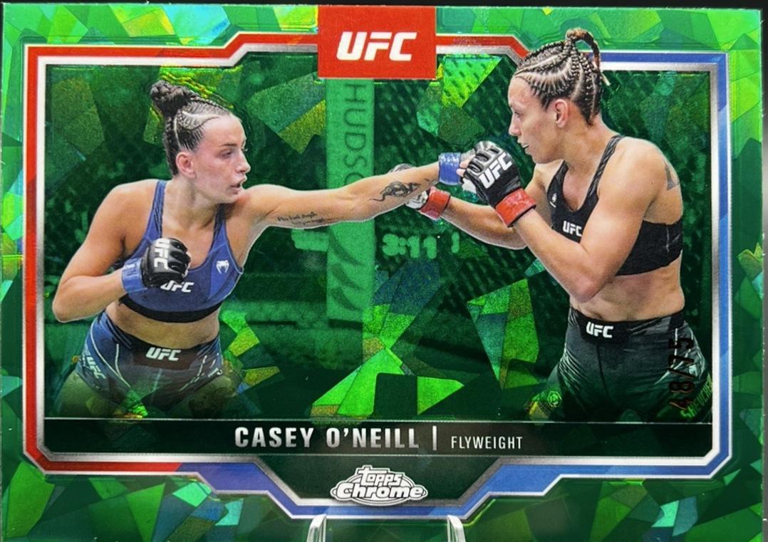 Casey O'Neill 2025 Topps Chrome Sapphire UFC Base Sapphire #133 Green Sapphire