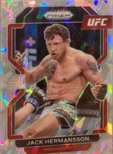 Jack Hermansson 2022 Panini Prizm UFC Base #135 Ice