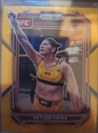 Ketlen Vieira 2023 Panini Prizm UFC Base #140 Gold