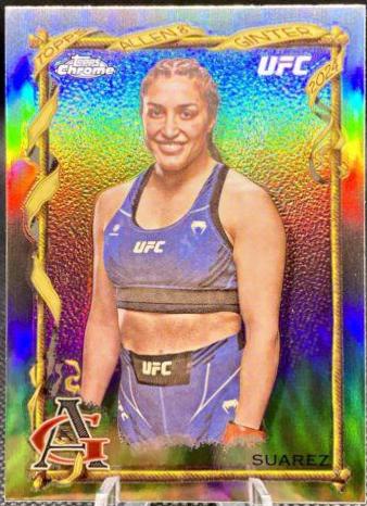 Tatiana Suarez 2024 Topps Chrome UFC Allen & Ginter #AAG-24 Refractor