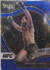 Michael Chiesa 2021 Panini Select UFC Octagonside #242 Blue Disco