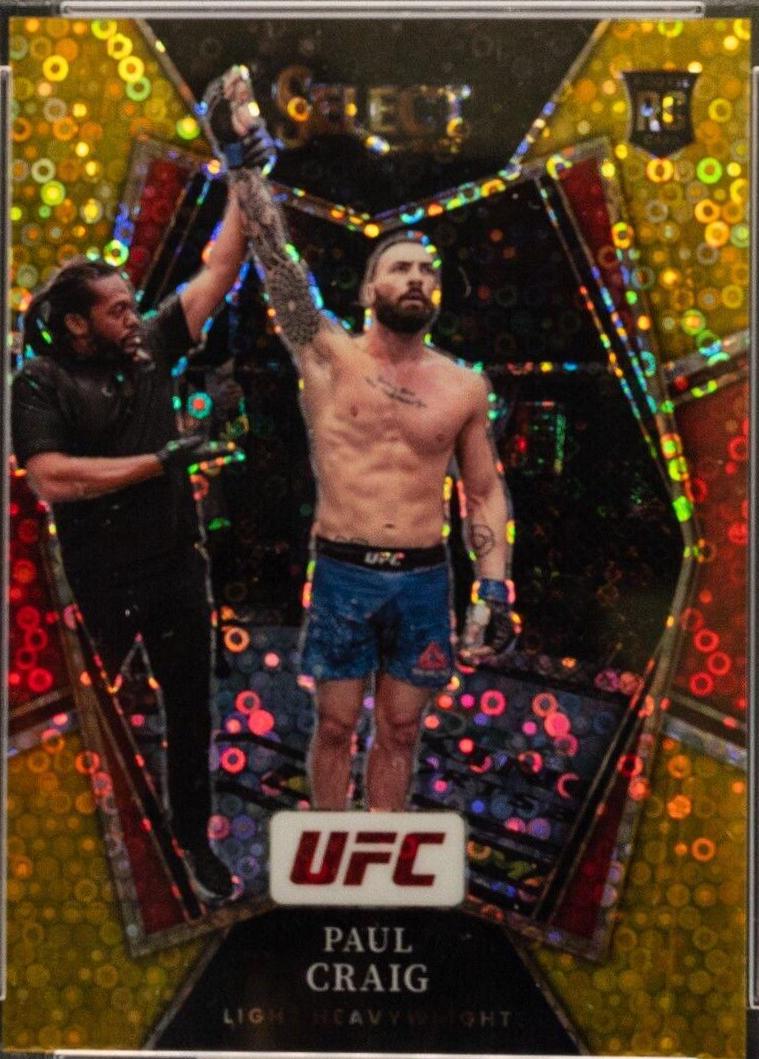 Paul Craig 2022 Panini Select UFC Octagonside #224 Gold Disco