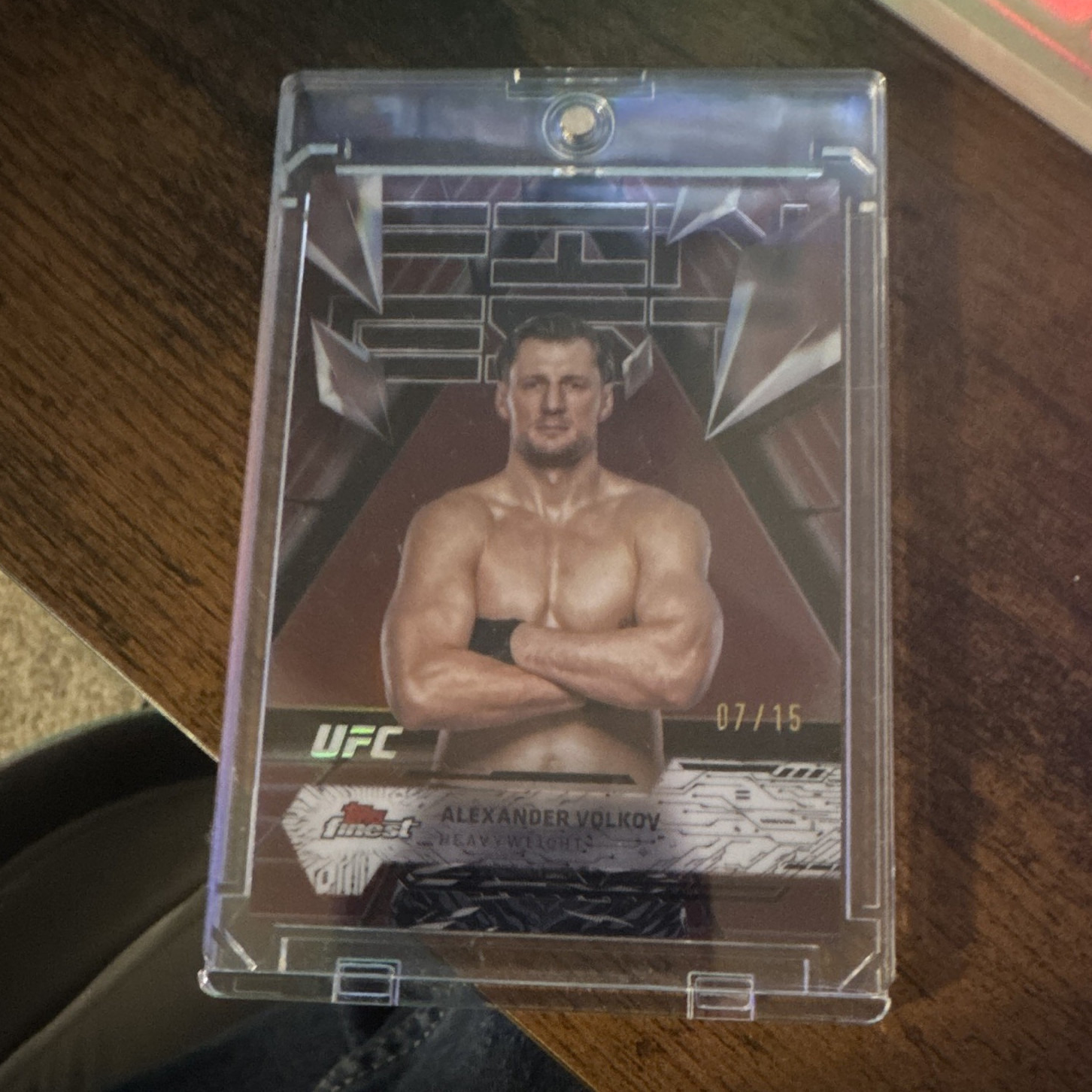 Alexander Volkov 2025 Topps Finest UFC Base Uncommon #150 Red Black Vapor Refractor