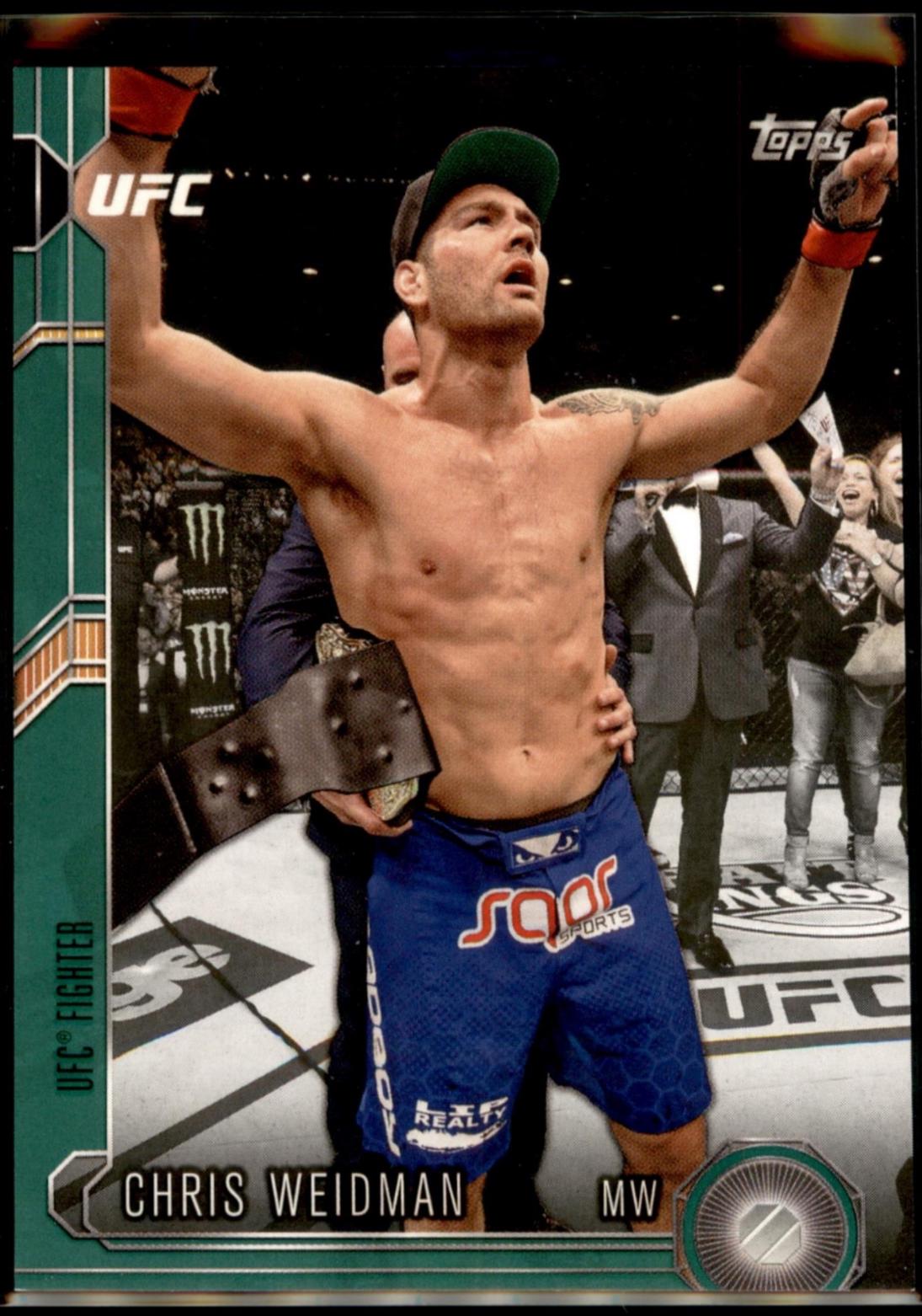 Chris Weidman 2015 Topps UFC Chronicles Base #120 Green