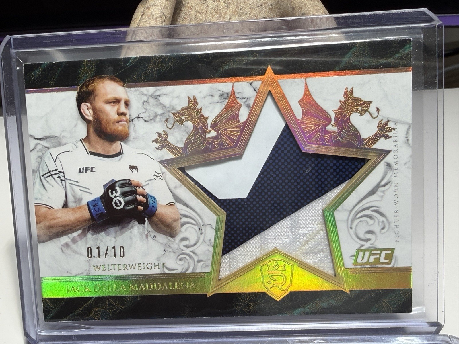Jack Della Maddalena 2025 Topps Royalty UFC Star Relics #SR-JA Gold