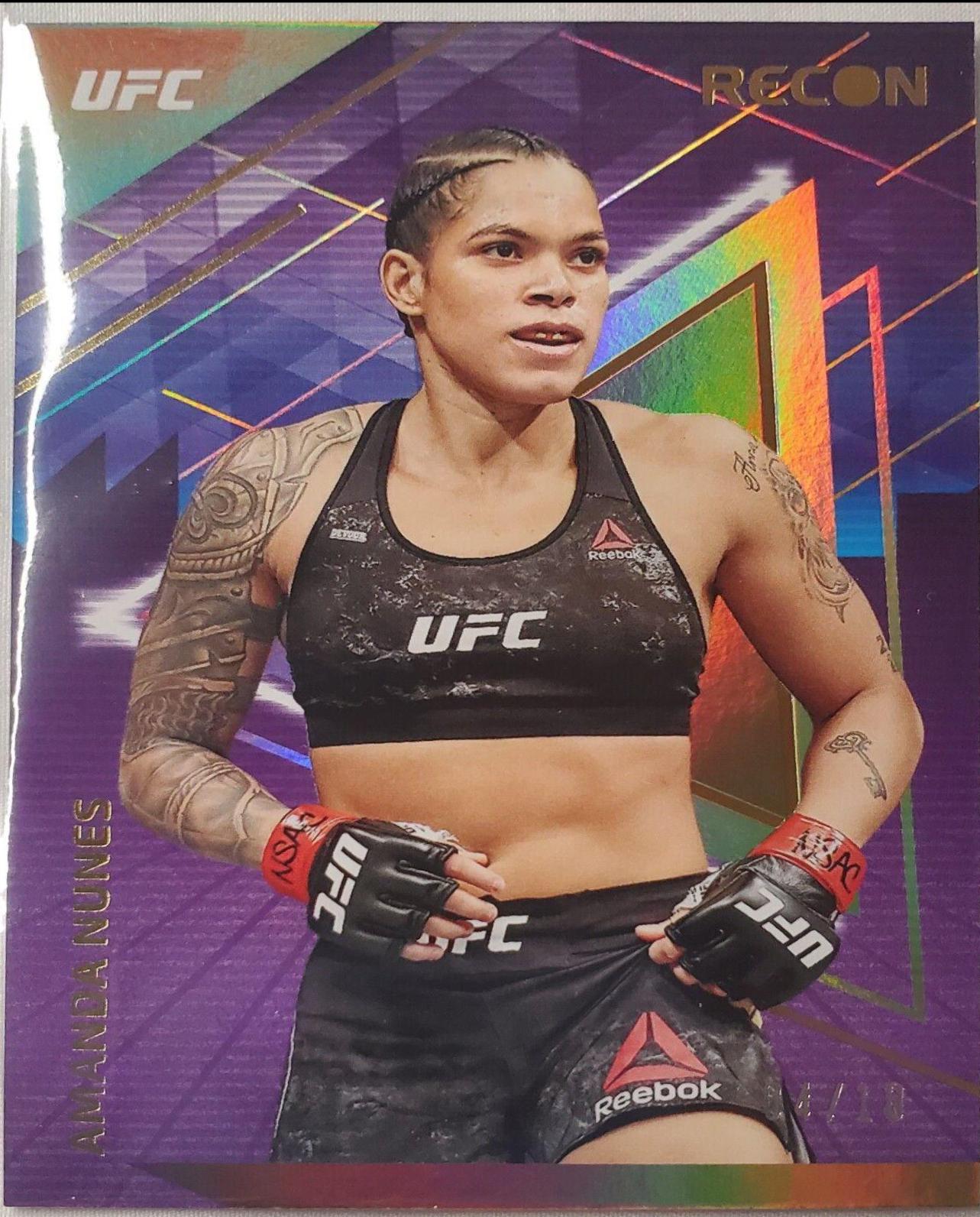 Amanda Nunes 2022 Panini Chronicles UFC Base Recon #229 Gold