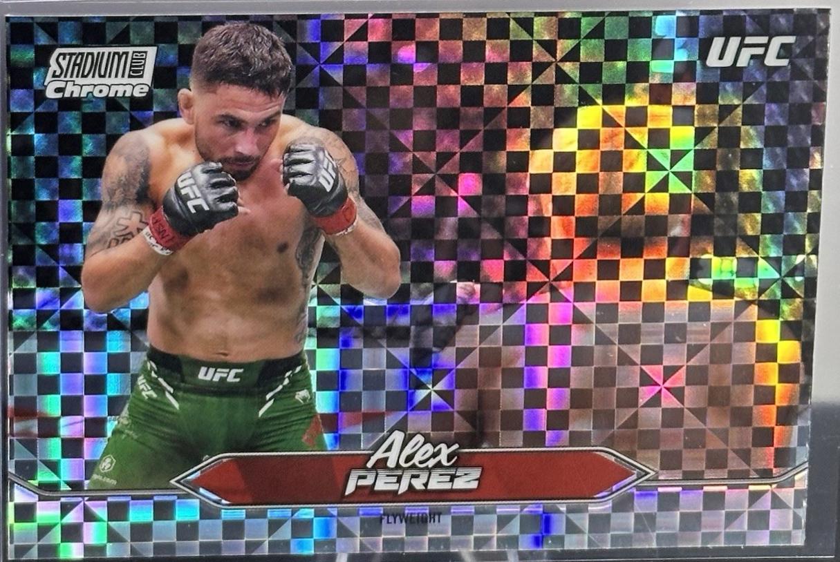Alex Perez 2025 Topps Stadium Club UFC Base Chrome #C-21 X-Fractor