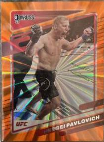 Sergei Pavlovich 2022 Panini Donruss UFC Base #198 Orange