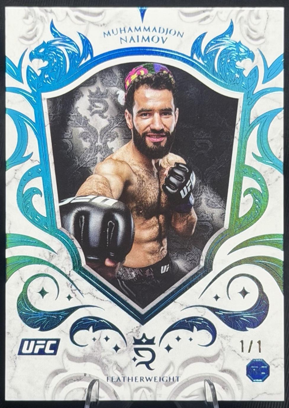 Muhammadjon Naimov 2025 Topps Royalty UFC Base #17 Blue