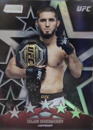 Islam Makhachev 2025 Topps Stadium Club UFC Special Forces #SF-17 Gold Rainbow