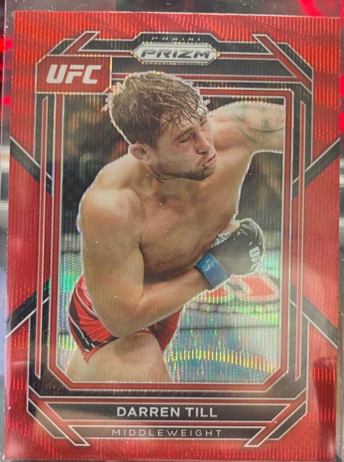 Darren Till 2023 Panini Prizm UFC Base #155 Ruby Wave