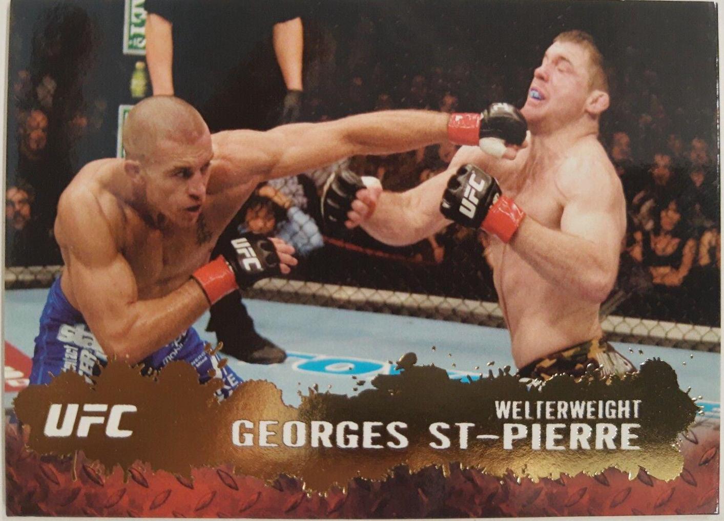 Georges St-Pierre 2009 Topps UFC Round 2 Base #100 Gold