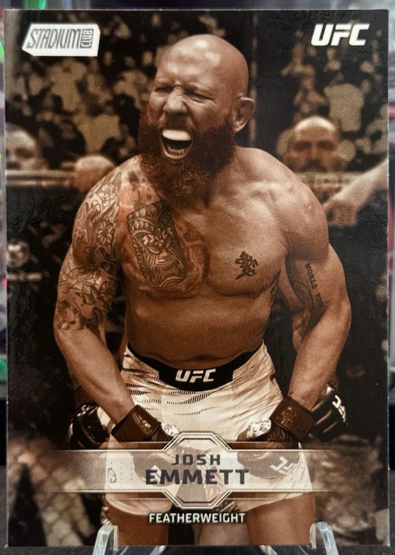 Josh Emmett 2026 Topps Stadium Club UFC Base #77 Turquoise
